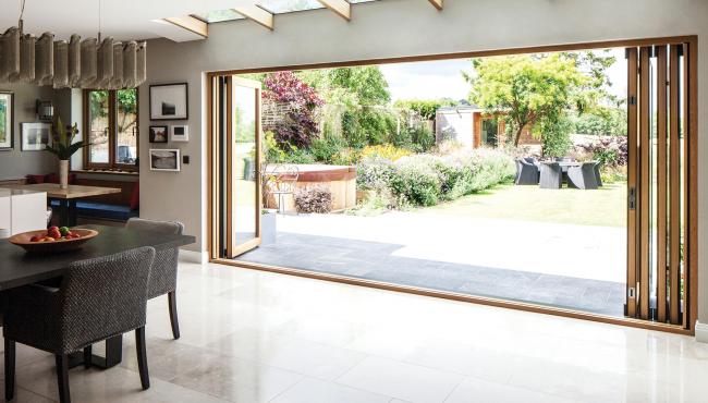 Centor bifold doors allow for expansive views