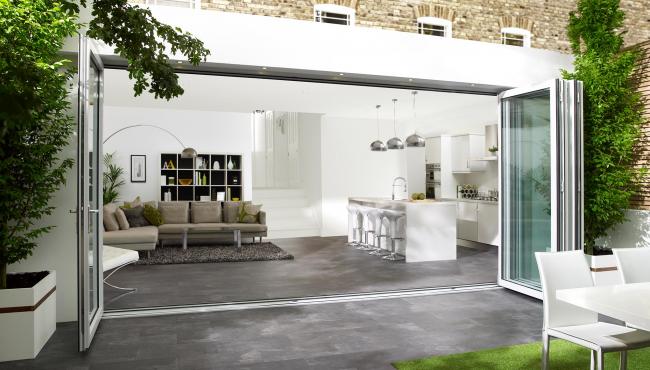 Aluminium folding door from Centor